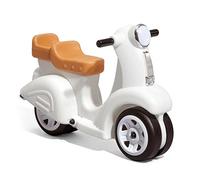 Step2 Ride Along Scooter da Gioco di plastica in bianco | Scooter per bambini per l'esterno | Veicolo per bambini/Slider/Scivolo auto a partire da 1,5 anni