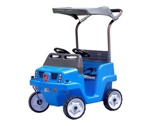Step2 Side-By-Side SUV Auto da corsa in blu per 2 bambini|Spingi auto / Auto da corsa con barra di spinta e tettuccio | Per bambini di 2 anni e più