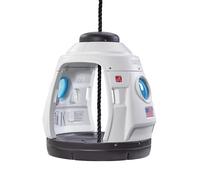 Step2 Space Capsule Swing 2-in-1 design, altalena o casetta bambini | Doppia altalena space capsule bianca e nera, per interni o esterni per 2 bambini | Altalena per bambini da giardino