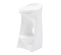 Step2 Vero Sgabello da Piscina in Plastica BiancO | Sgabello da Acqua con Poggiapiedi, Base Zavorrabile e Plastica UV20 - Altezza Seduta 76,2 cm | per Esterni/Giardino