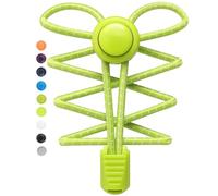 Stepace Lacci Scarpe Elastici con Sistema Autobloccanti, 2 Paia Lacci delle Scarpe Senza Nodo per Scarpe da Sport, Bambini, Adulti, Anziani Verde Mela