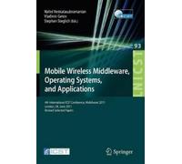 Stephan Steglic Mobile Wireless Middleware, Operating Systems, and A (Tascabile)