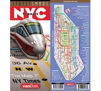 Stephan Van Dam Streetsmart NYC Transit Map by Vandam (Map) Streetsmart