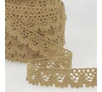 Stephanoise Pizzo in cotone dorato per sartoria, larghezza 21 mm, al metro