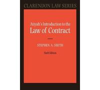 Stephen A. Smith P.S. Ati Atiyah's Introduction to the Law of Contr (Tascabile)