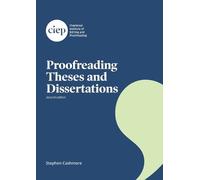 Stephen Cashmore Proofreading Theses and Dissertations (Tascabile)
