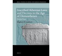 Stephen D. Lamb Inscribed Athenian Laws and Decrees in the Ag (Copertina rigida)