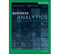 Stephen G. Powell Kenneth R. Baker Business Analytics (Tascabile)