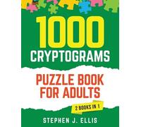 Stephen J Ellis 1000 Cryptograms Puzzle Book for Adults (2 Books in (Tascabile)