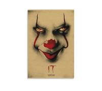 Stephen-King-it Horror Movie Poster decorativo da parete, per soggiorno, camera da letto, decorazione moderna per camera da letto, 20 x 30 cm