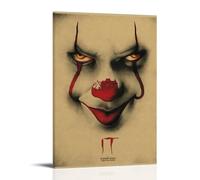 Stephen-King-it Horror Movie Poster decorativo da parete, per soggiorno, camera da letto, decorazione moderna per camera da letto, 20 x 30 cm