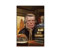 Stephen King- Poster su tela per camera da letto, soggiorno, decorazione moderna per la famiglia, artista, bagno, paesaggio, senza cornice, 60 x 90 cm