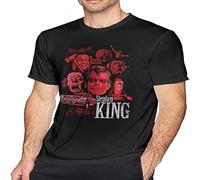 Stephen King T Shirt Men's Fashion Cotton Crew Neck Short Sleeve Tunics Black XL
