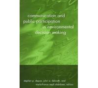 Stephen P. Depo Communication and Public Participation in Environmen (Tascabile)