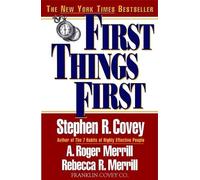 Stephen R. Covey First Things First (Tascabile)