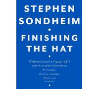 Stephen Sondheim Finishing the Hat (Copertina rigida)
