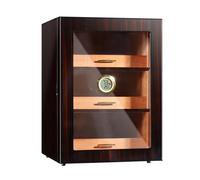 STEPHM Armadietto for sigari Humidor for Contenere 80-100 sigari Scatola for sigari da Tavolo con igrometro e umidificatore Barra cassetti Rivestiti in Cedro Spagnolo Portasigari for Uomo