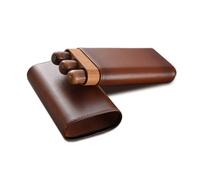 STEPHM Custodia for sigari da Uomo Custodia da Viaggio Portatile Humidor for sigari Foderato in Legno di Cedro, può Contenere 3 sigari