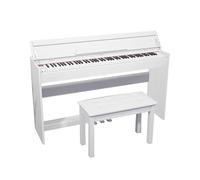 STEPHM Pianoforte Digitale a 88 Tasti con Panca, Supporto for mobili Piano Elettrico a grandezza Naturale con Azione a Martello con Midi for Principianti e Professionisti (Color : White)