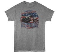 Steppenwolf Born To Be Wild T-Shirt Uomo Donna Grigio Manica Corta