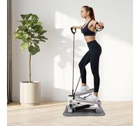 Stepper altalena per casa 150 kg con display LCD multifunzione Hometrainer Allenamento fitness per allenamento Allenamento completo e braccia