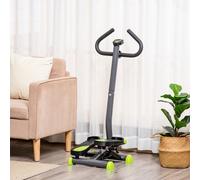 Stepper con Manubrio e Monitor LCD, Pedali Antiscivolo e Struttura in Acciaio e ABS, 55x44x108Acm, Grigio e Verde Description:Lo stepper HOMCOM è l'attrezzo perfetto per tonificare glutei e gambe senz