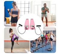 Stepper da allenamento con fasce di resistenza per esercizi di gambe e