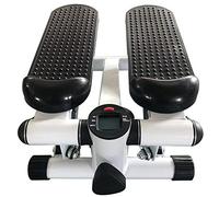 Stepper Fitness con Bande di Resistenza e Monitor LCD per l'Allenamento a Casa, Up Down Swing Stepper Home Stepper Portabile, Stepper Pedali Antiscivolo (Nero)