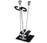 Stepper fitness con manubrio Exercise Stair Stepper con tappetino e visualizzazione in tempo reale Stepping Machine 150 kg capacità di carico Stepper Swing per casa, ufficio, palestra