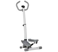 Stepper HOMCOM per l'allenamento a casa con display LCD e velocità regolabile - Argento - Nouvo