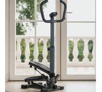 Stepper laterale JOCCA con barra di supporto per l'allenamento di glutei, addominali e gambe. Simula il movimento di salita delle scale con movimenti laterali. Include maniglie imbottite per una maggi