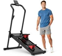 Stepper magnetico per scale per la casa, macchina stepper pieghevole con resistenza magnetica a 16 livelli, capacità di 350 libbre, 2 livelli di inclinazione, pedali estesi da 12"