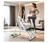 Stepper Per Casa Pieghevole Aerobic Climber Exercise Equipment, Display LCD, Scalatore Pieghevole Per Casa Con Portata Di Passo Estesa, Adatto Soggiorno, Camera Da Letto, Ufficio E Palestra(White)