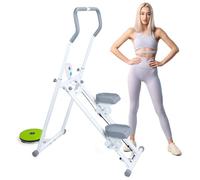 Stepper per scale, montascale pieghevole con allenamento completo del corpo, scalatore a manubrio regolabile per esercizi di palestra a casa, macchina da arrampicata verticale per perdita di peso,