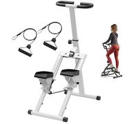 Stepper pieghevole per scale per esercizi a casa, allenamento completo con capacità di 136 kg, ideale per spazi compatti