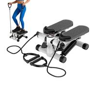 Stepper Silenzioso e Portatile con Display LCD e Regolazione per | Attrezzature per il Fitness Steps per Yoga Palestra Ufficio Appartamento Allenamento al Pavimento Interno