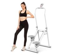 Stepper Verticale Pieghevole per Home Gym - Macchina Cardio con Simulazione Scale Regolabile, Full Body e Manubrio Aggiuntivo per Uomini e Donne
