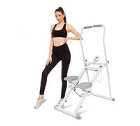 Stepper Verticale Pieghevole per Home Gym - Macchina Cardio con Simulazione Scale Regolabile, Full Body e Manubrio Aggiuntivo per Uomini e Donne