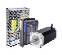 STEPPERONLINE 1 asse motore passo-passo CNC Kit 3,0 Nm 4,2 A Nema 23 motore passo-passo driver 1,0-4,5 A 18-50 VDC e 154,8 W 36 VDC 4,3 A 115/230 VAC Alimentatore di commutazione chiuso