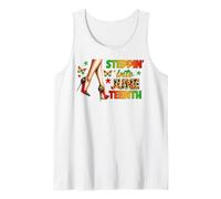 Steppin' into Juneteenth Celebrate Freedom Tacchi a spillo Canotta
