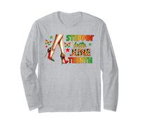Steppin' into Juneteenth Celebrate Freedom Tacchi a spillo Maglia a Manica