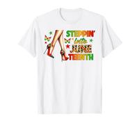 Steppin' into Juneteenth Celebrate Freedom Tacchi a spillo Maglietta