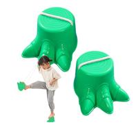 Stepping Buckets - Adjustable Rope Coordination Trainer, Balance Pedals, Physical Education Prop | Interactive Backyard Activity Kit for Kindergarten Preschool Sport Day