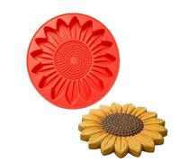 Stepping Concrete Stone Mold - Round Paver Mould, Sunflower, DIY