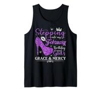 Stepping into My February Birthday Donne Ragazze Signore Bday Canotta