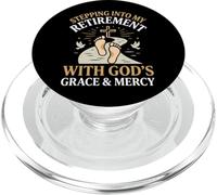 Stepping Into My Retirement With God's Grace And Mercy PopSockets PopGrip per MagSafe