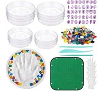 Stepping Stone Molds Set, 4 Sizes Number Letter Tiles Decoration, Concrete