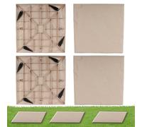 Stepping Stones Outdoor - Wear-Resistant Weather-Resistant Stakes 4Pcs | Walkway Stones With Ground Stakes for Outdoor Sidewalks Grassland Muddy Areas Sand Gardens Lawns Patios Walkways Front Yar