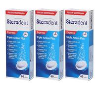 Steradent Triple Action Plus 60 compresse 3x60 pz Compresse effervesce
