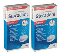 Steradent Triple Action Plus 90 compresse 2x90 pz Compresse effervesce